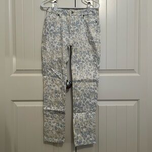 Christopher Blue Leopard Print Jeans